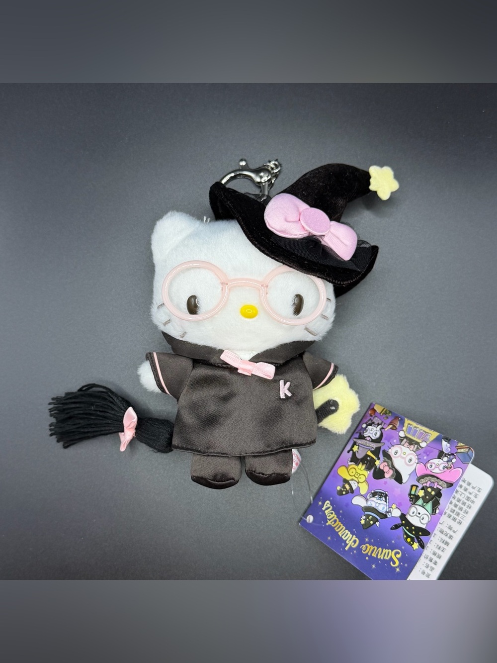Sanrio Hello Kitty with witch costume Plush /keychain  Mk157